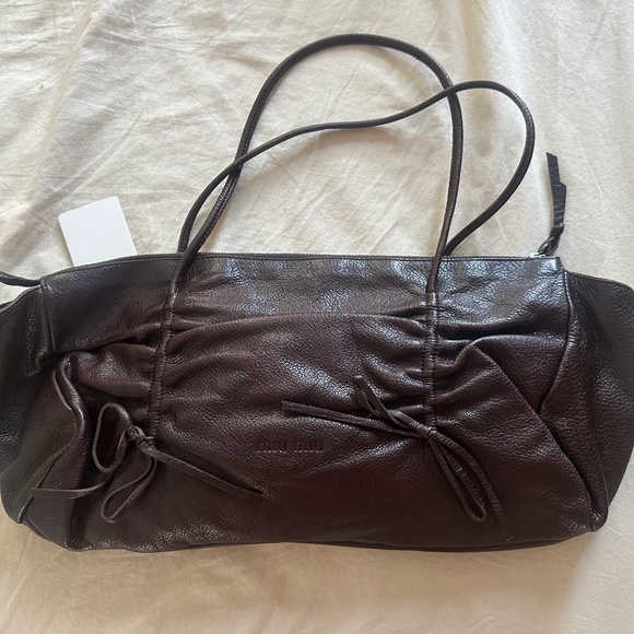 Vintage Miu Miu Chocolate East West Shoulder Bag - Picture 1 of 5